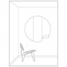 Papel Pintado SC-002 Wallpaper Circle Royal Blue Flowers - KEK AMSTERDAM