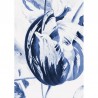 WP-208 Wall Mural Royal Blue Flowers 2