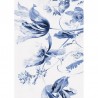 WP-209 Wall Mural Royal Blue Flowers 3