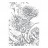 WP-330 Wall Mural Engraved Flowers