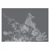 WP-659 Wall Mural Engraved Flowers