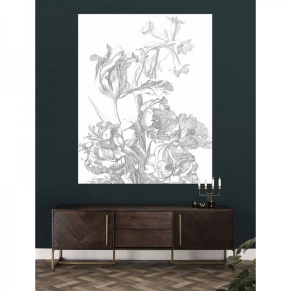 PA-015 Wall Mural Engraved Flowers