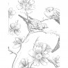 PA-034 Wall Mural Engraved Flowers