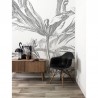 WP-337 Wall Mural Engraved Flowers