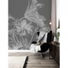 WP-629 Wall Mural Engraved Flowers