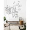 WP-670 Wall Mural Engraved Flowers