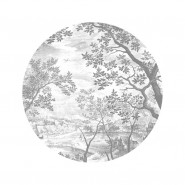 SC-046 Wallpaper Circle Engraved Landscapes