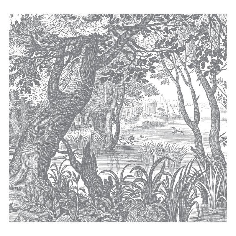 WP-631 Wall Mural Engraved Landscapes