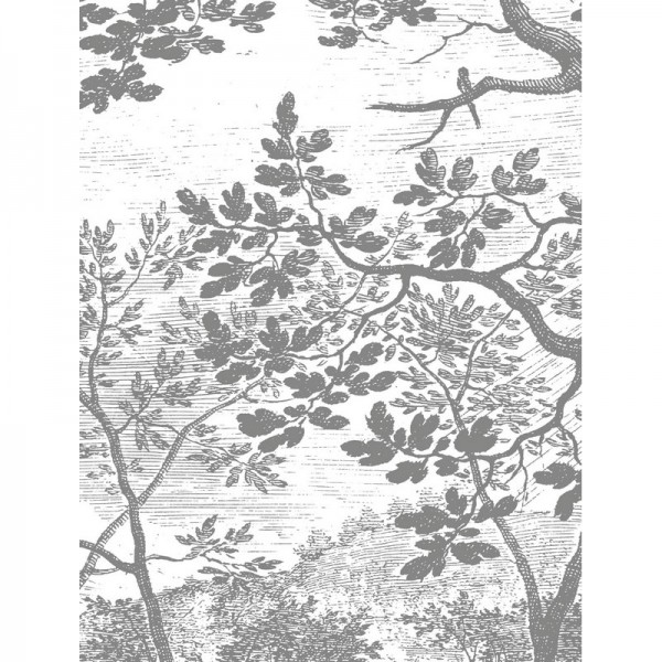 SC-046 Wallpaper Circle Engraved Landscapes