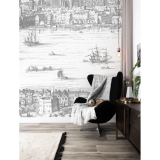 WP-624 Wall Mural Engraved Landscapes