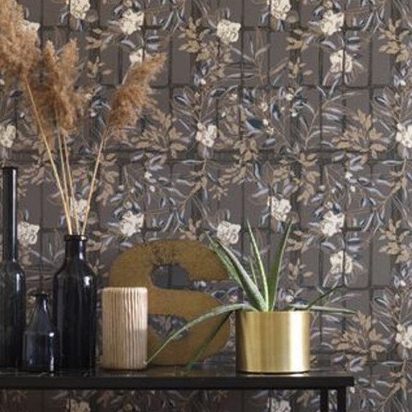 Papel Pintado Camelia Marron 85239262 - Casadeco