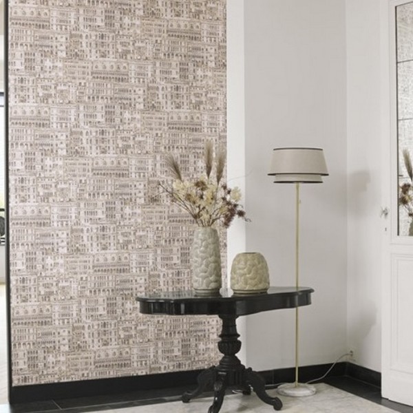 Papel Pintado Edifice Blanc-Noir 86050423 - Casadeco