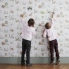 Papel Pintado Magnetic Classic Dino Wallpaper Pink Green  - SIAN ZENG