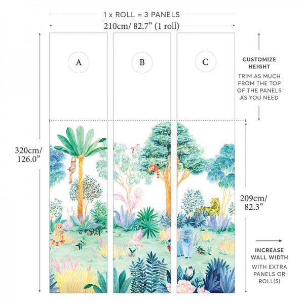 Papel Pintado Jungle Colour - SIAN ZENG