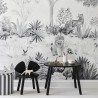 Papel Pintado Magnetic Jungle Grey - SIAN ZENG