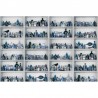 Papel Pintado R14183 Cabinet of Curios, Sapphire - REBEL WALLS