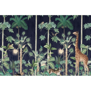 Papel Pintado R16792 Giraffe's Stroll, Nightfall - REBEL WALLS