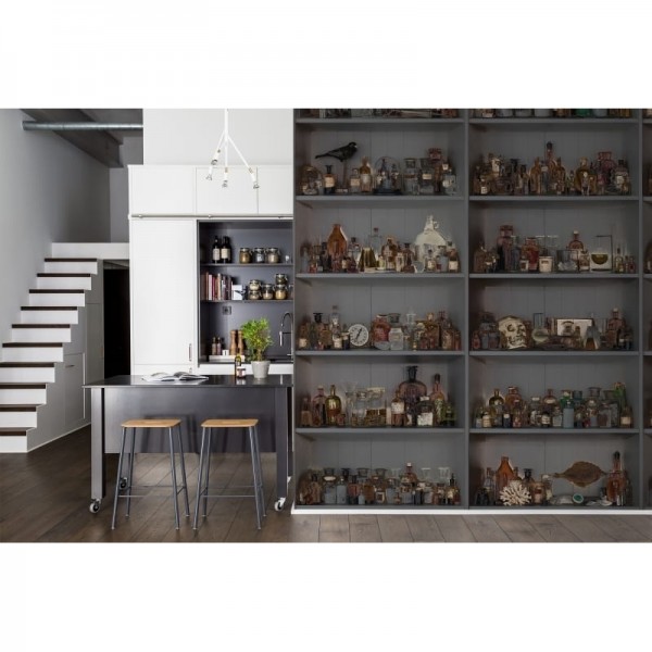 Papel Pintado R14184 Cabinet of Curios, Night - REBEL WALLS