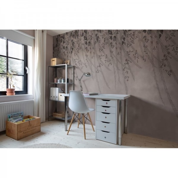 Papel Pintado R16782 Lush Foliage, Rose Dust - REBEL WALLS