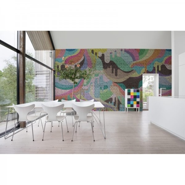Papel Pintado R16941 Dripping Rainbow - REBEL WALLS