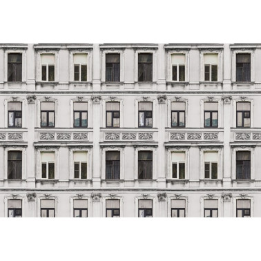 Papel Pintado R15932 Rue Relief, White - REBEL WALLS