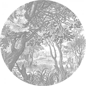 BC-044 Wallpaper Behangcirkel XL Engraved Landscapes