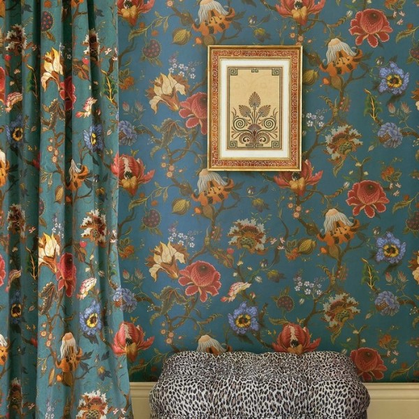 Papel Pintado ARTEMIS PETROL - HOUSE OF HACKNEY