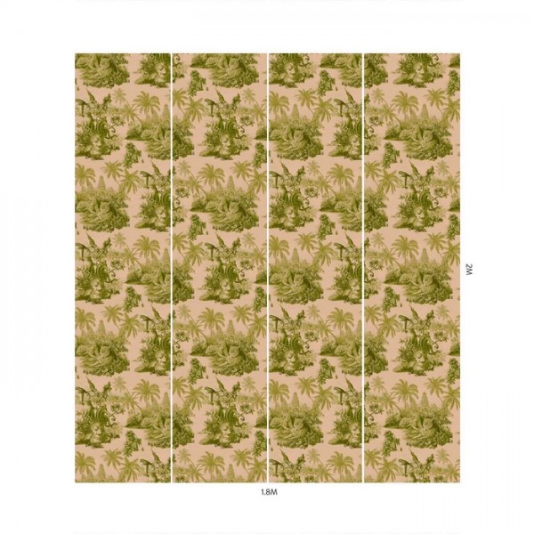 Papel Pintado SUMATRA BLUSH PEAR GREEN - HOUSE OF HACKNEY