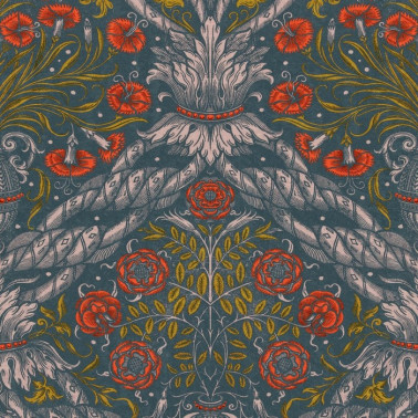 Floral Ornament Scarlet WP20471