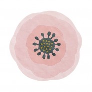 Alfombra circular flor anemone H0541