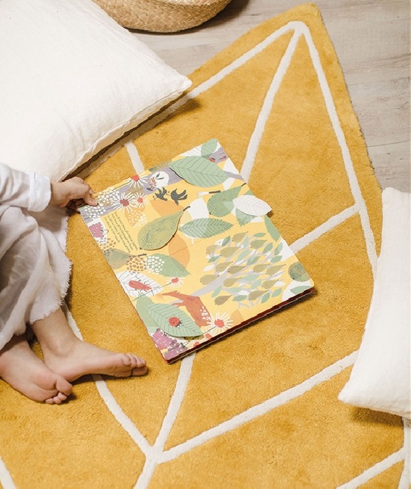 Taburete infantil DOTS Flexa mustard