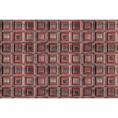 Red Vintage Wood DOM429