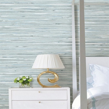 Bellport Aqua Faux Textured...