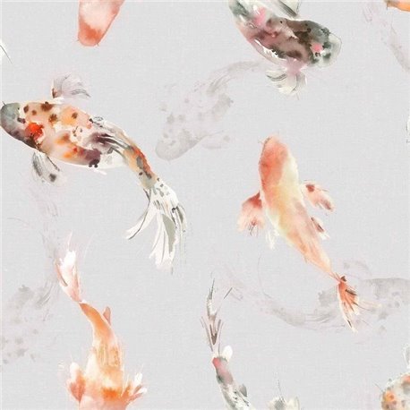 Koi Carp Amber Wallart 1524828605