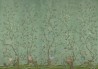 Jardinières & Citrus Trees Full custom on Edo Turquoise painted Xuan paper