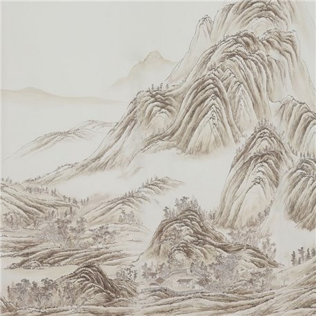 A Thousand Li of Rivers and Mountains A Thousand Li of Rivers and Mountains Full custom on Bleached White dyed silk