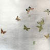 Butterflies Butterflies Emerald on Tarnished Slver gilded paper