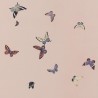 Butterflies Butterflies Icarus on Gentleman´s Pink dyed silk