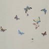 Butterflies Butterflies Icarus on Rose Shadow metallic silk