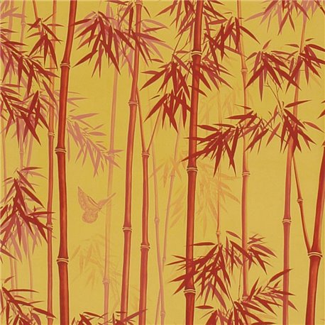 Distant Bamboo Firely on dyed paper