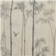 Distant Bamboo Part custom on custom white dyed paper