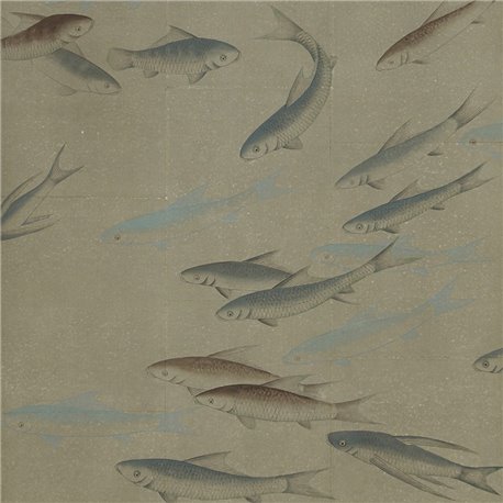 Fishes Full custom on Lead Grey India tea paper