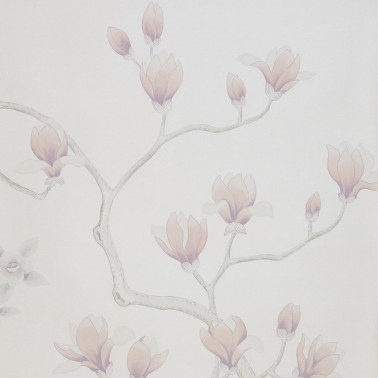 Magnolia Part custom on Natural Mica metallic silk