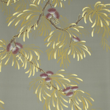 Silk Tree Colourway SC-80 on Pale Grey dyed silk