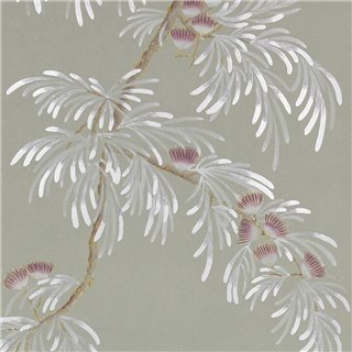 Silk Tree Full custom on custom grey painted Xuan paper