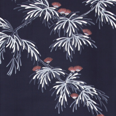 Silk Tree Full custom on Empire Blue dyed silk