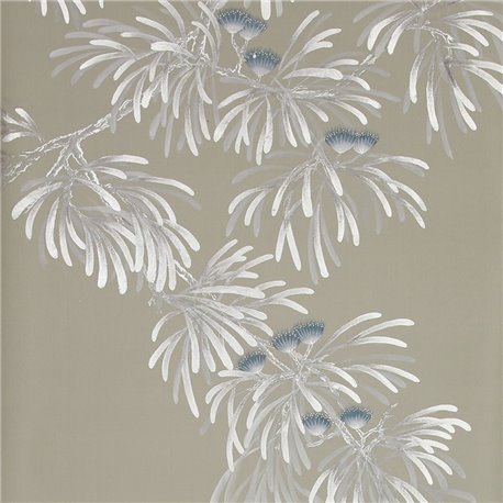 Silk Tree Full custom on Pale Grey dyed silk