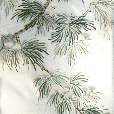 Silk Tree Original on White Metal gilded paper