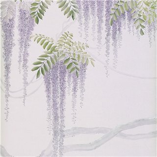 Wissteria Lavender on Lilac Mica metallic Xuan paper