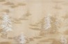 Abastract Pines Original on Stone Ochre dyed silk